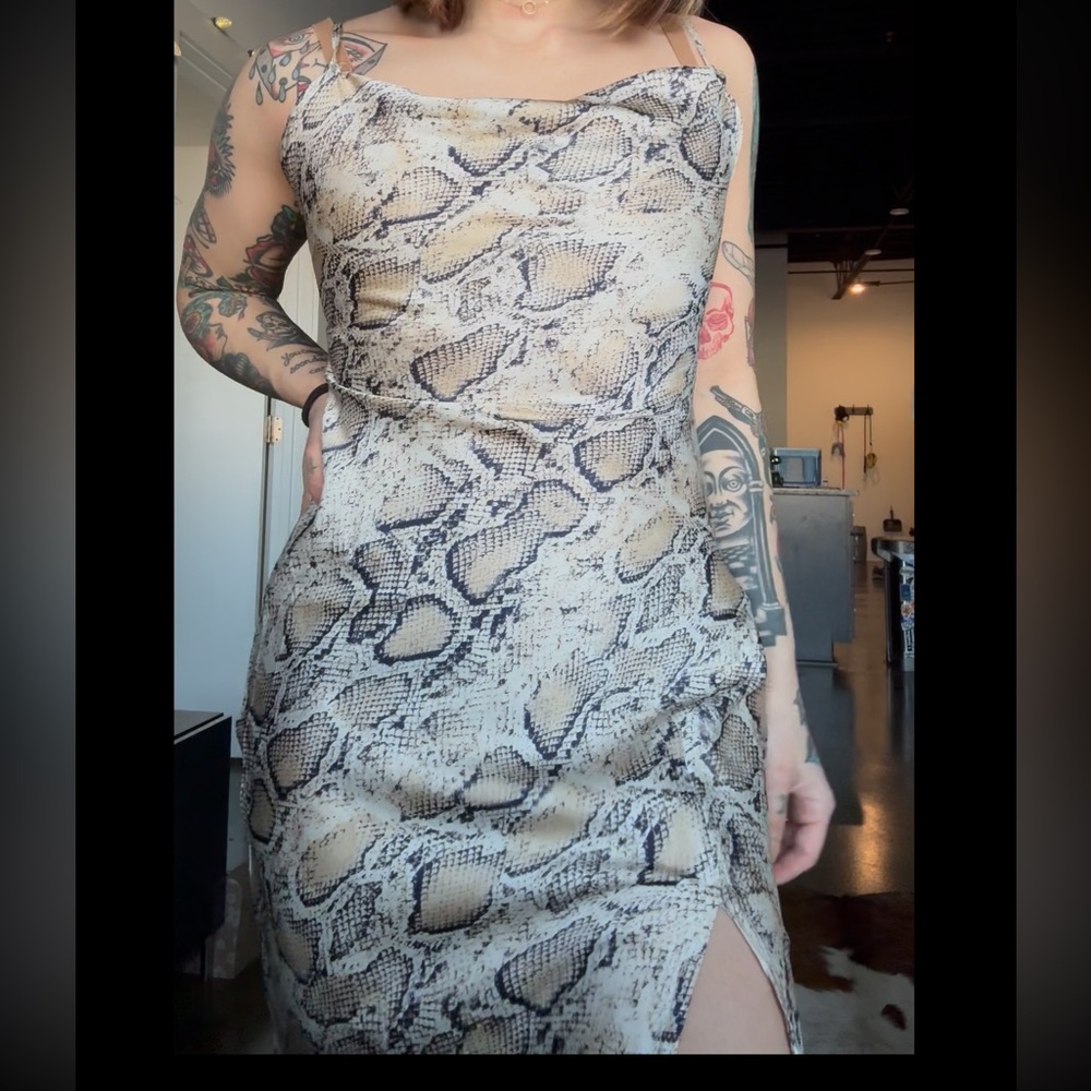 Snake Print Dress